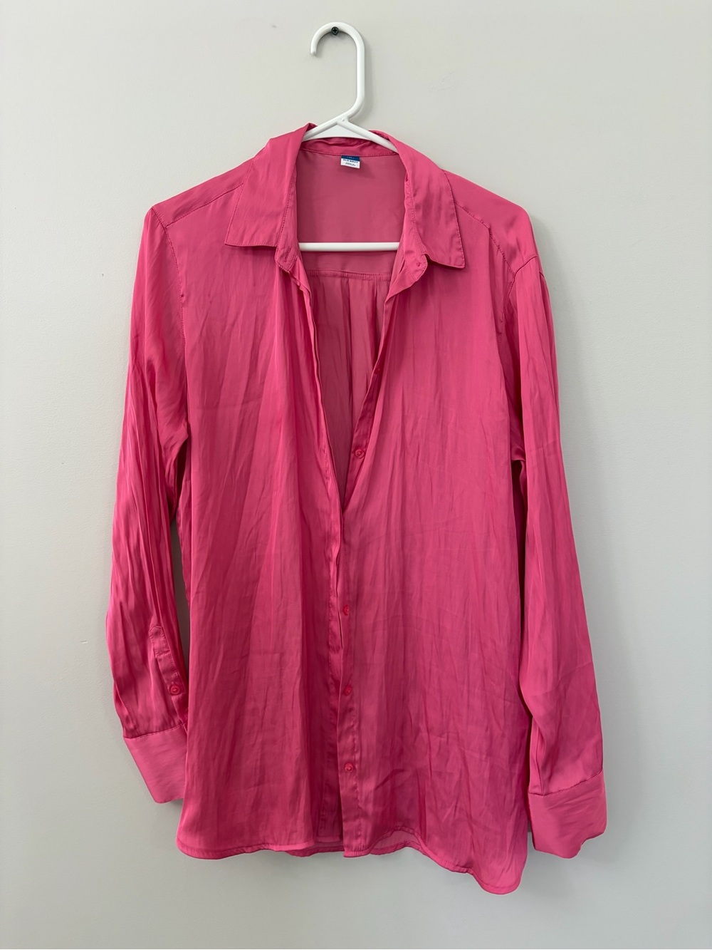 Old Navy Bright Pink Button-Down Shirt